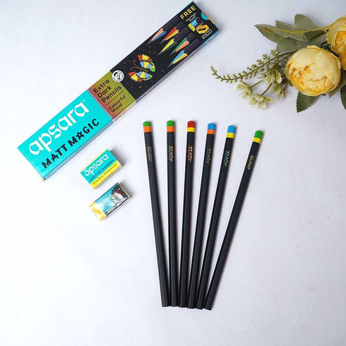 Personalised Apsara Matt Magic Pencils